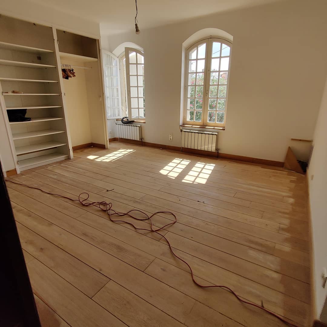 Vitrification parquet #parquet #vitrification #menuiseriesurmesure #jeponcedoncjenduis (2)